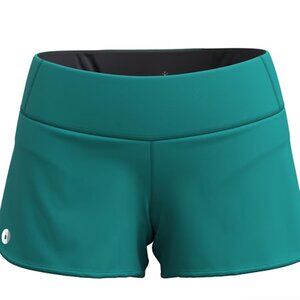 NEW SmartWool women Active Lined Shorts Built-In Briefs  Emerald Green 253